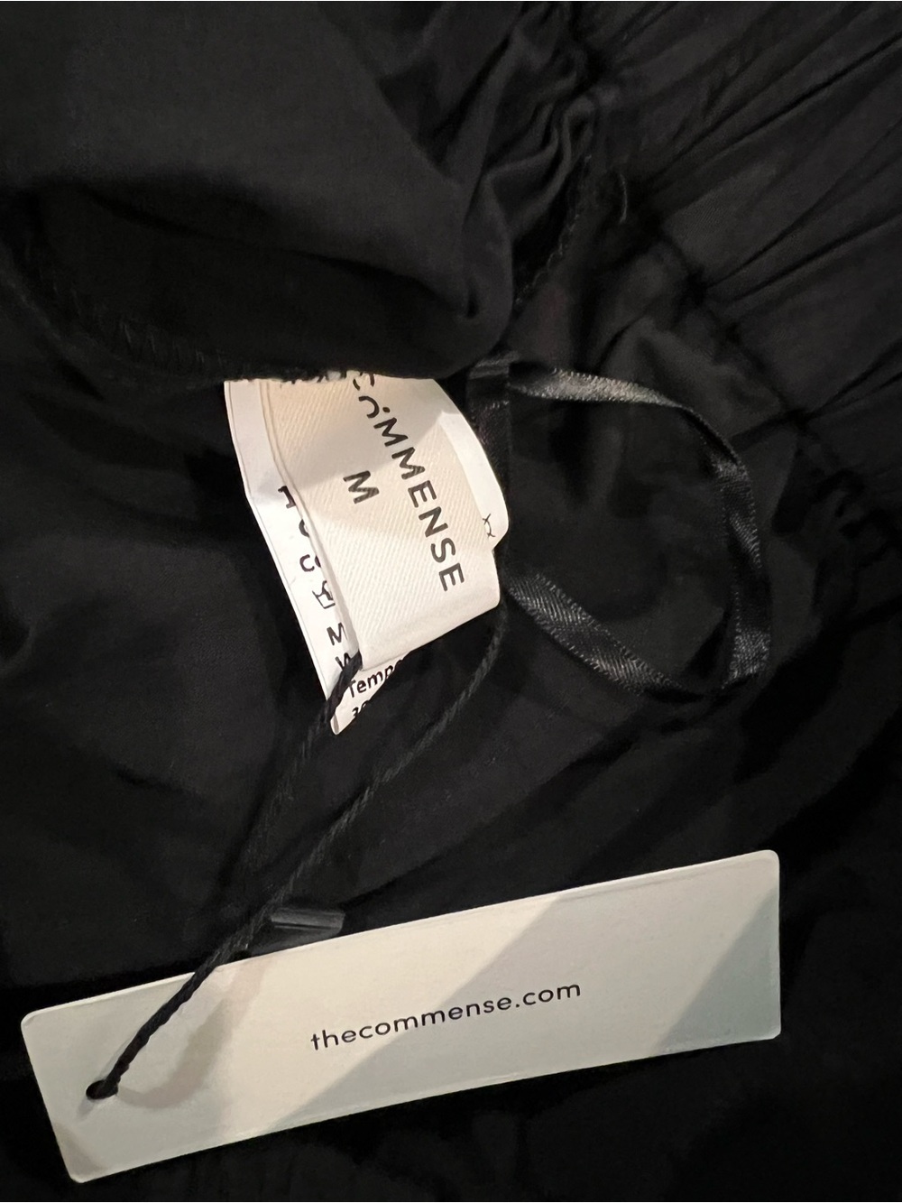 Commense Black Cotton Maxi Skirt NWT Size Medium - Picture 6 of 8